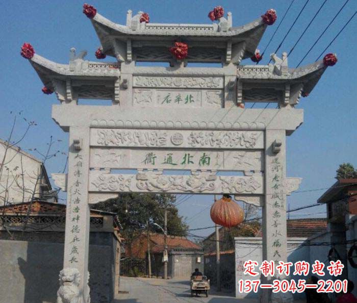 廊坊优质大理石牌坊雕塑