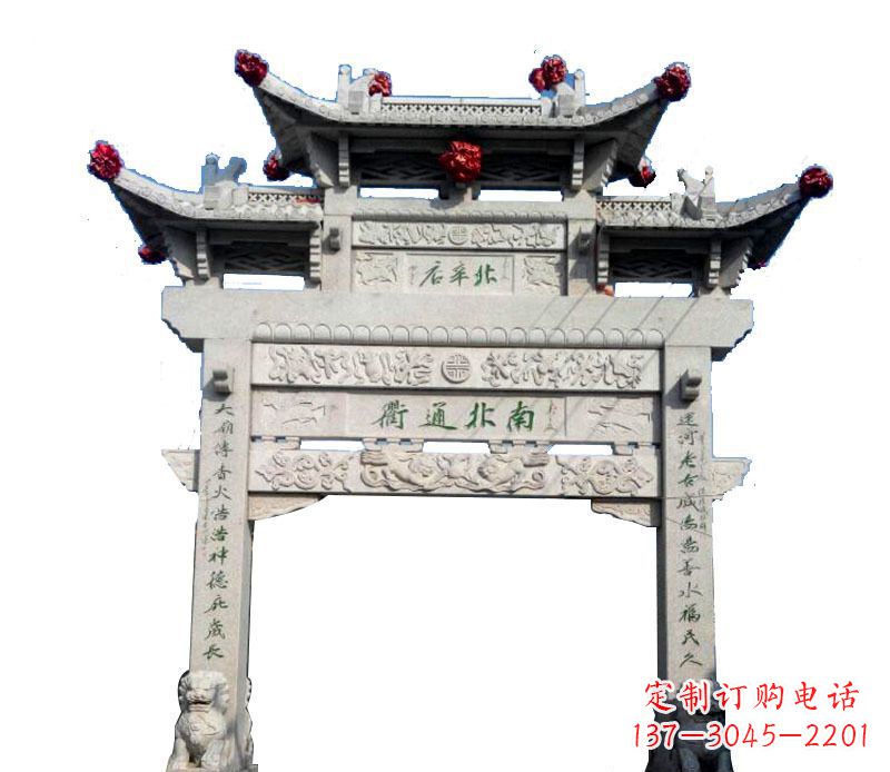 廊坊精美石牌坊雕塑