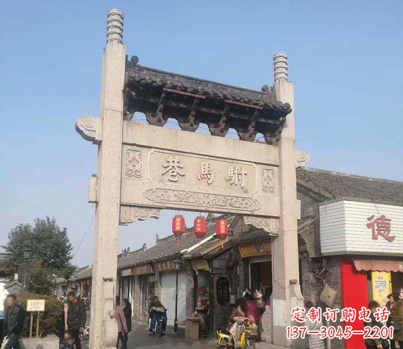 廊坊中领雕塑牌坊石雕定制
