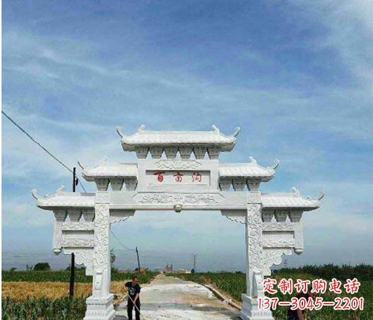 廊坊西方风格石牌坊石雕