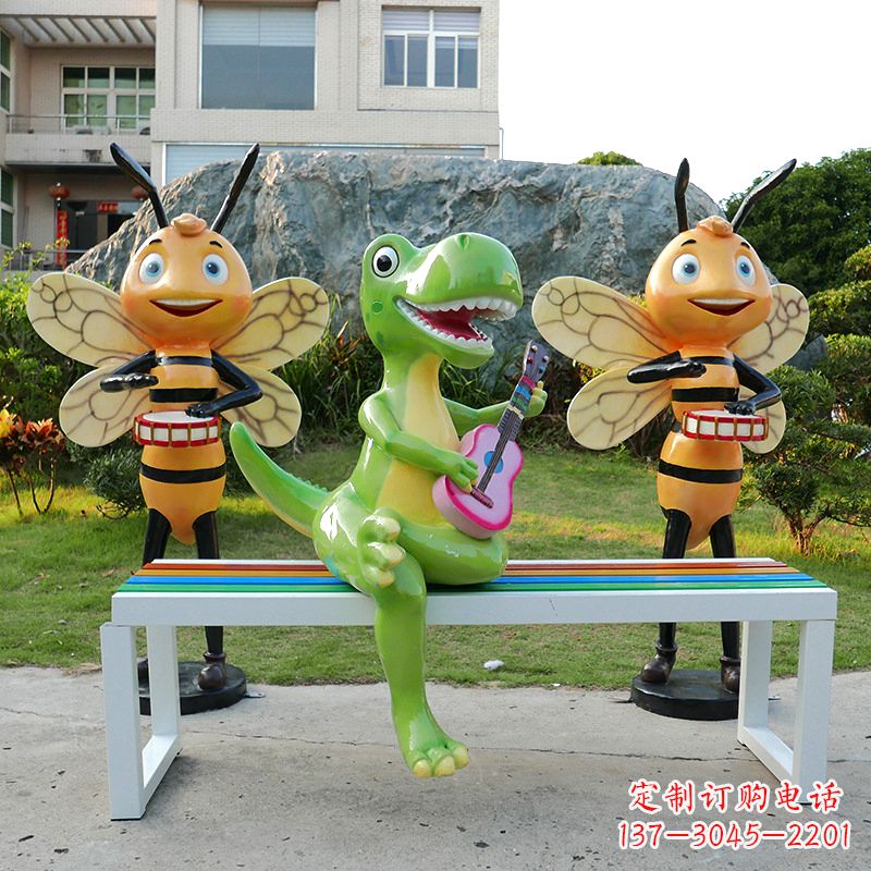 廊坊吉他恐龙雕塑