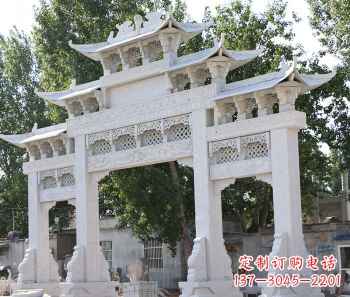 廊坊道路牌坊石雕定制
