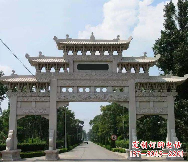 廊坊定制牌坊雕塑，传承中国传统文化