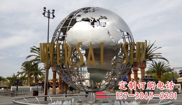 廊坊中领雕塑——不锈钢地球雕塑