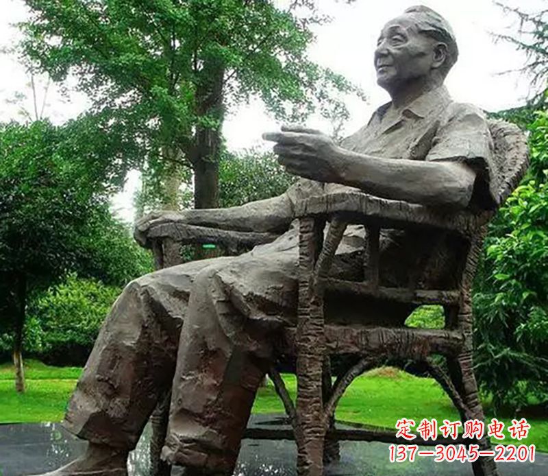 廊坊邓小平伟人公园铜雕