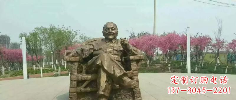 廊坊邓小平坐式铜雕