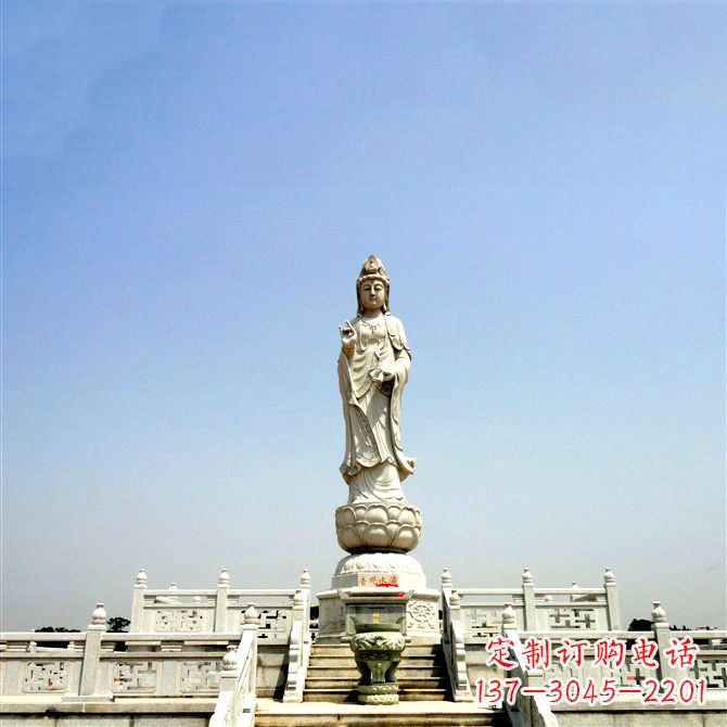 廊坊观音大型石雕景观雕塑