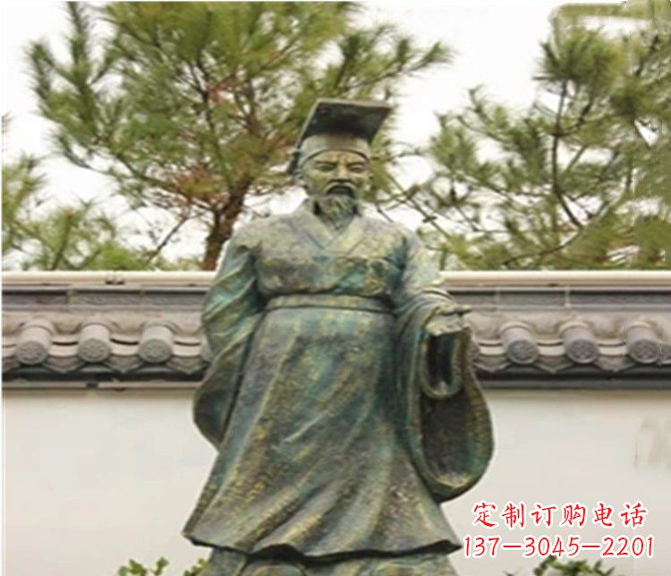 廊坊青铜雕刻汉武帝铜雕