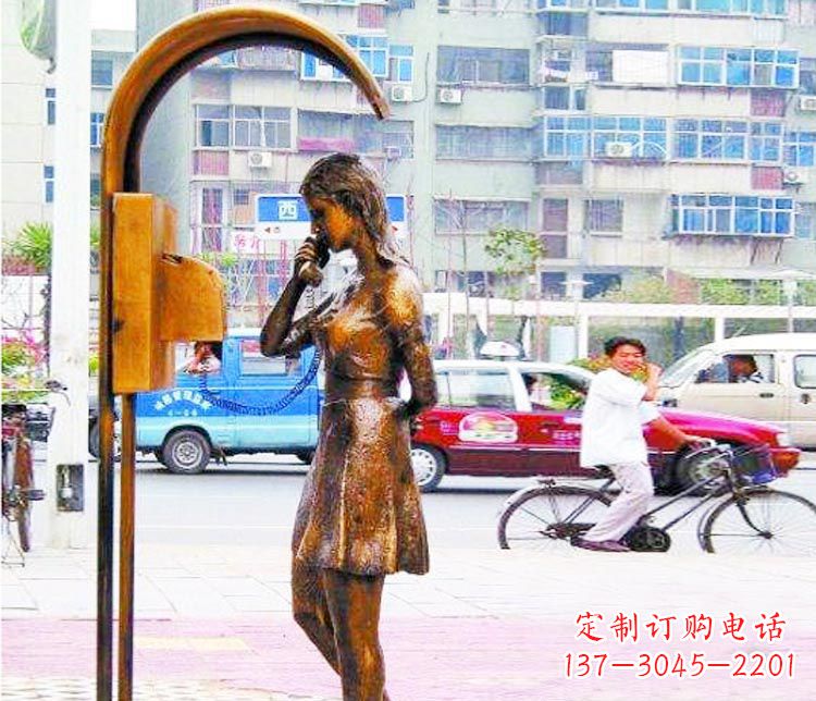 廊坊女孩铜雕塑——艺术的象征