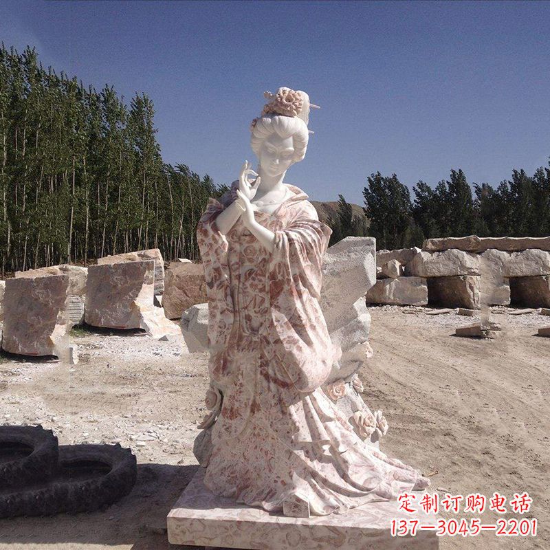 廊坊貂蝉石雕塑像-