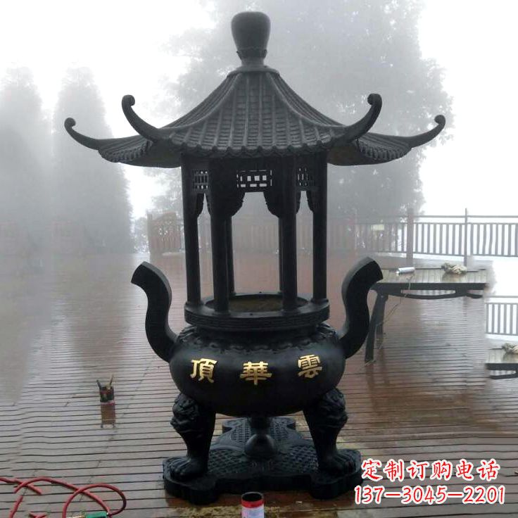 廊坊雕刻龙的靑铜香炉