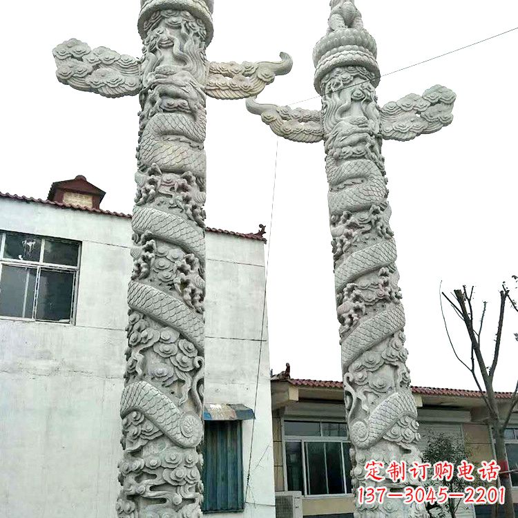 廊坊精美华表雕塑 别具风格