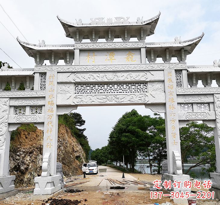 廊坊东夏侯石牌坊雕塑专业的定制雕塑制作商