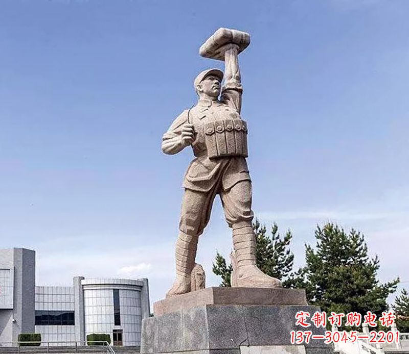 廊坊董存瑞石雕