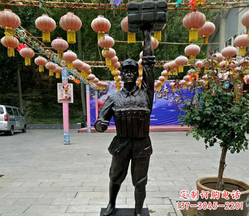 廊坊董存瑞铜雕