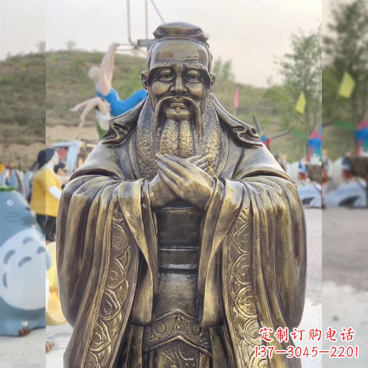 廊坊中领雕塑贵族——伟大的孔子雕塑