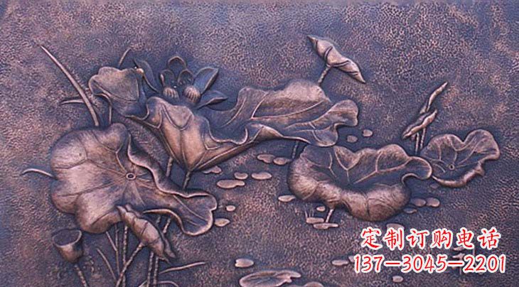 廊坊锻铜荷花雕塑