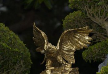 廊坊精美大鹏展翅老鹰铜雕