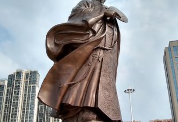 廊坊珍贵的雕塑艺术--诸葛亮卧龙先生
