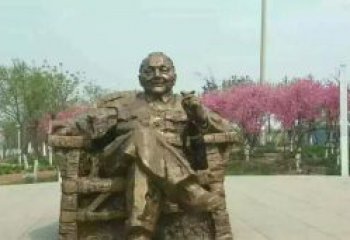 廊坊中领雕塑邓小平坐式铜雕