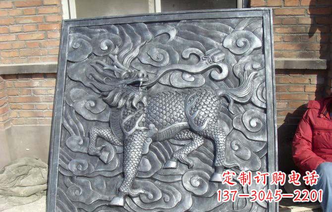 廊坊雕塑·锻铜古典麒麟
