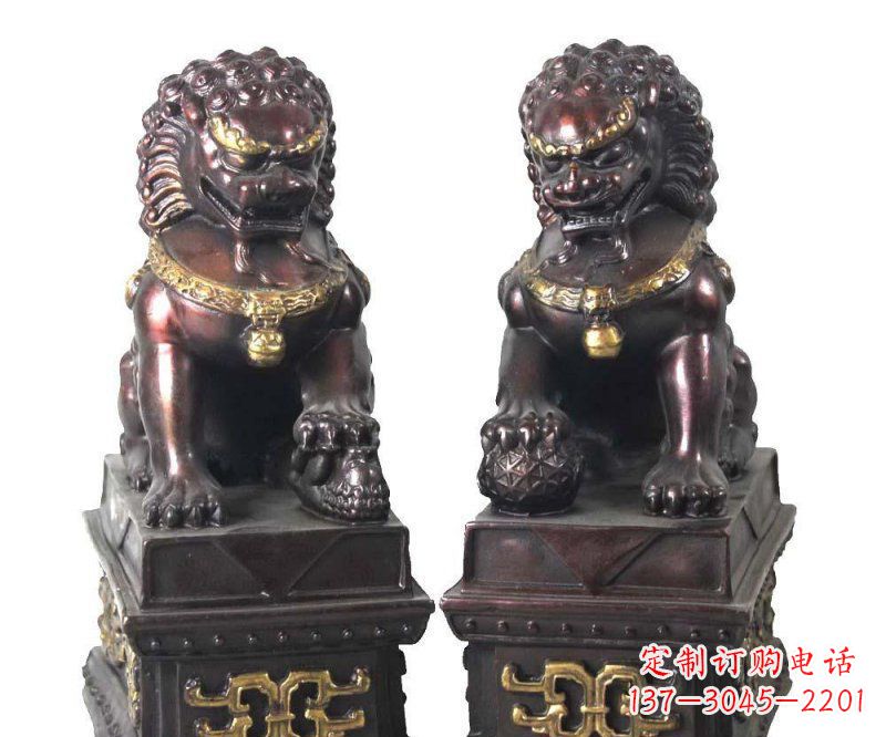 廊坊传统工艺铜雕狮子雕塑