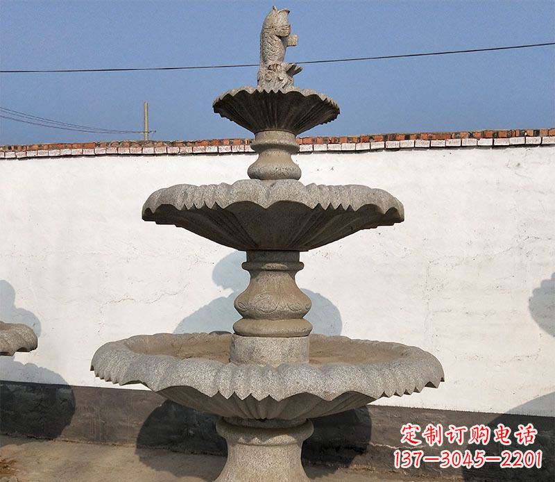 廊坊多层石质喷泉雕塑