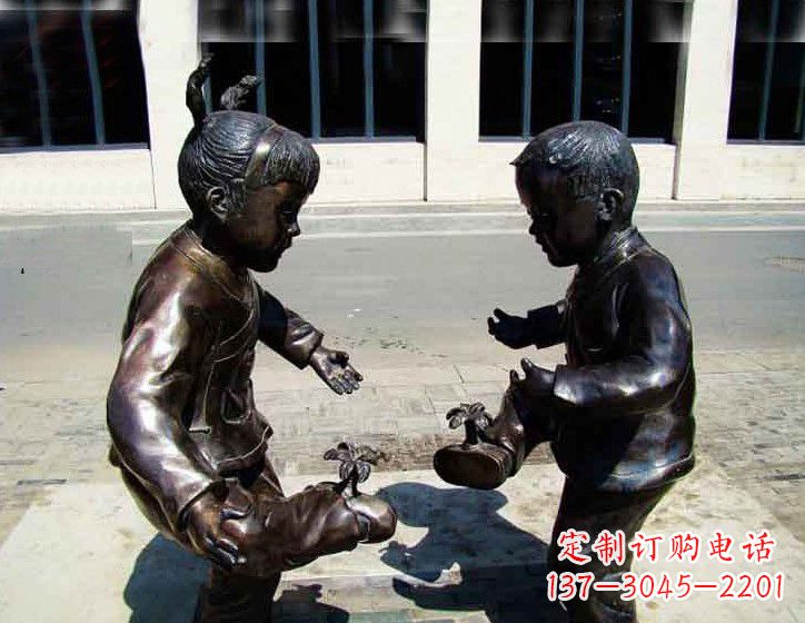 廊坊中领雕塑 | 专业高端儿童铜雕