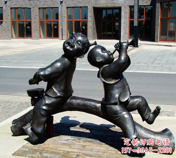 廊坊儿童玩耍童趣铜雕