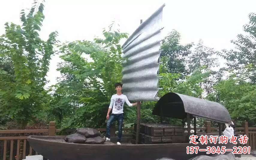 廊坊帆船景观铜雕