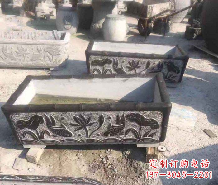 廊坊方形仿古石水缸