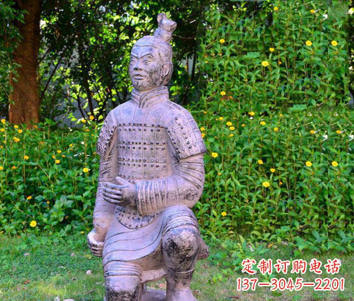 廊坊仿古兵马俑公园人物石雕