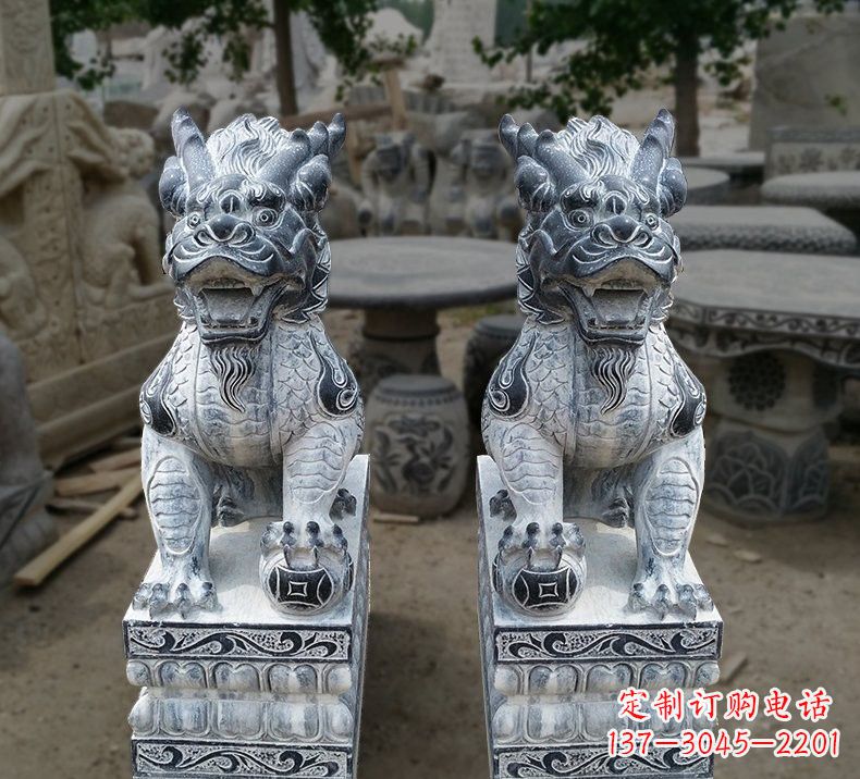 廊坊传统工艺仿古麒麟雕塑