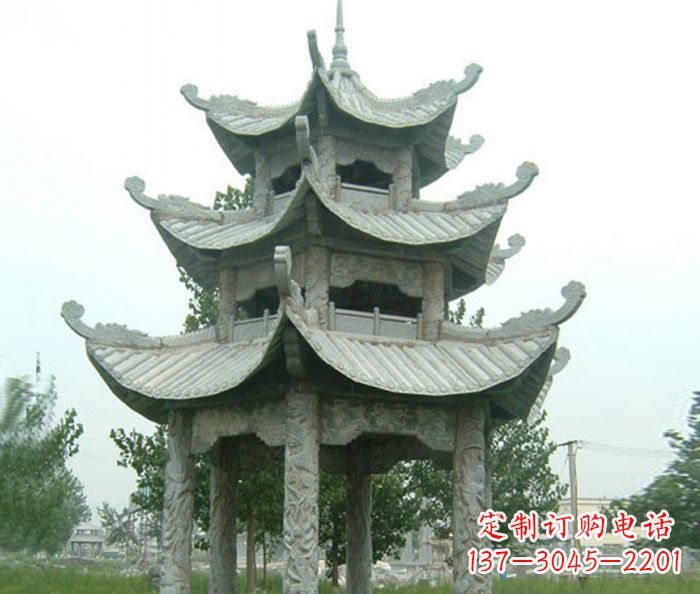 廊坊中领雕塑凉亭石雕