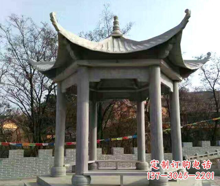 廊坊仿古六角凉亭石雕