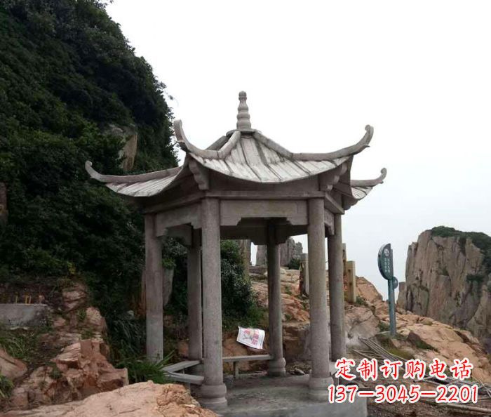 廊坊风格独特的仿古凉亭石雕