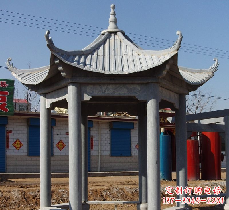 廊坊精美仿古石雕凉亭