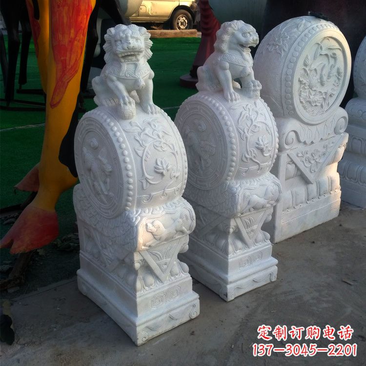 廊坊仿古门墩石雕塑,让您的家园更加精致