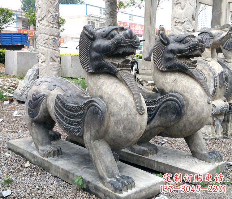 廊坊仿古貔貅门口招财石雕