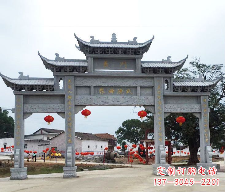廊坊精美仿古牌坊石雕