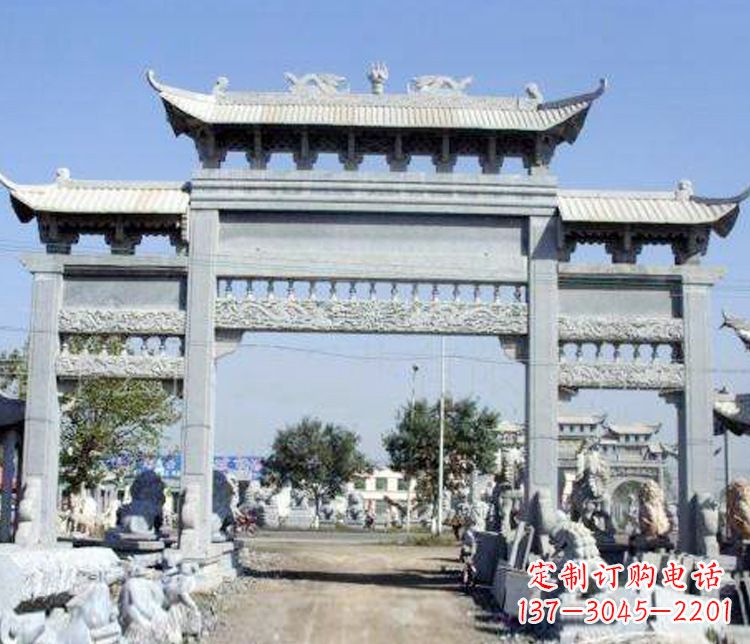 廊坊仿古牌坊石雕精美定制