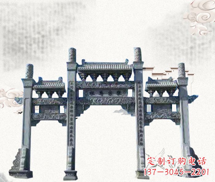 廊坊精美仿古牌坊雕塑