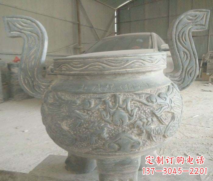 廊坊青铜仿古三足香炉石雕