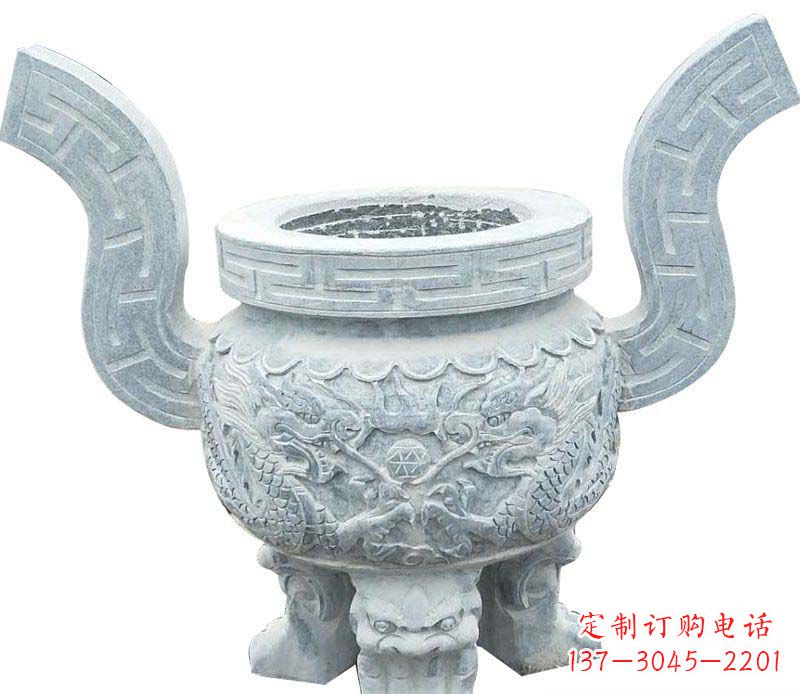 廊坊精美仿古香炉石雕