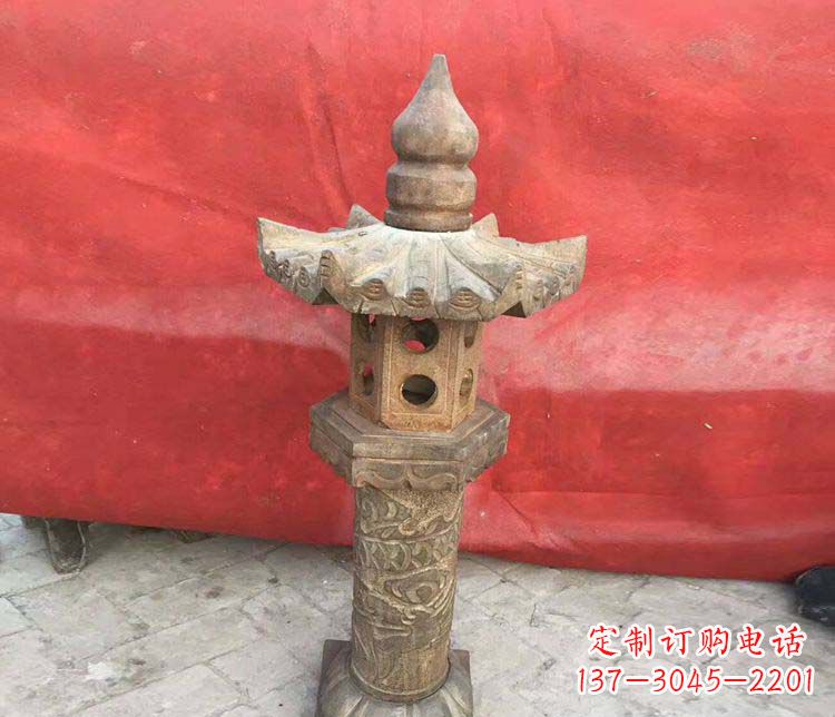 廊坊仿古石灯公园石雕 (2)