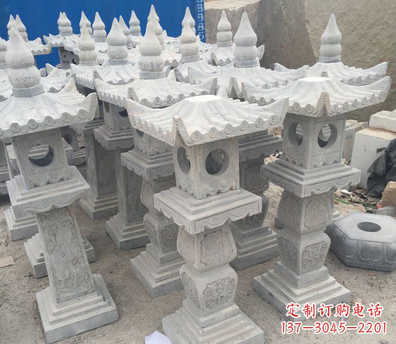 廊坊仿古石灯园林景观石雕