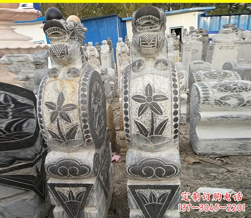 廊坊仿古石门墩雕塑,传承历史文化