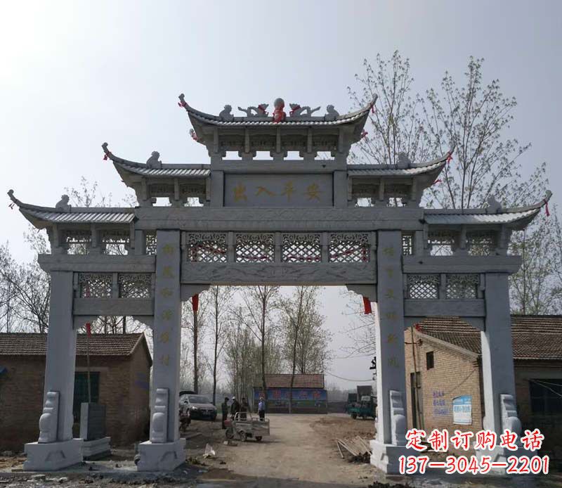 廊坊仿古石牌坊石雕