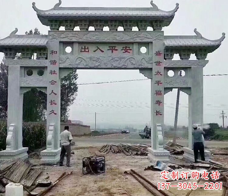 廊坊仿古石牌坊石雕
