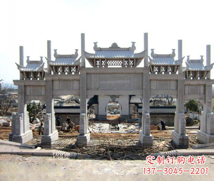 廊坊仿古牌坊雕塑,定制专属你的古典魅力